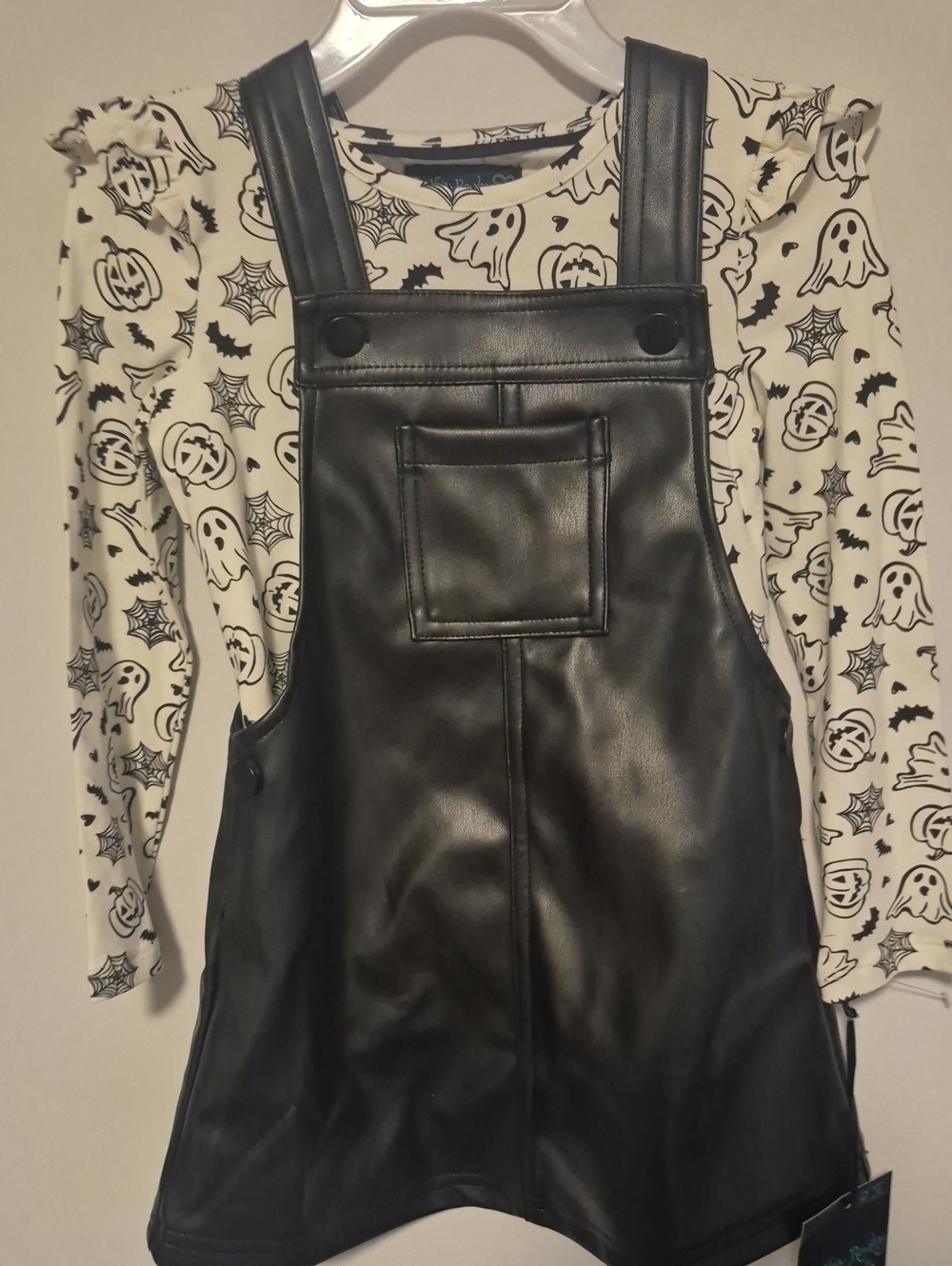 Cynthia Rowley Girls Halloween Faux Leather Jumper 3-Piece Set NWT - Picture 5 of 9
